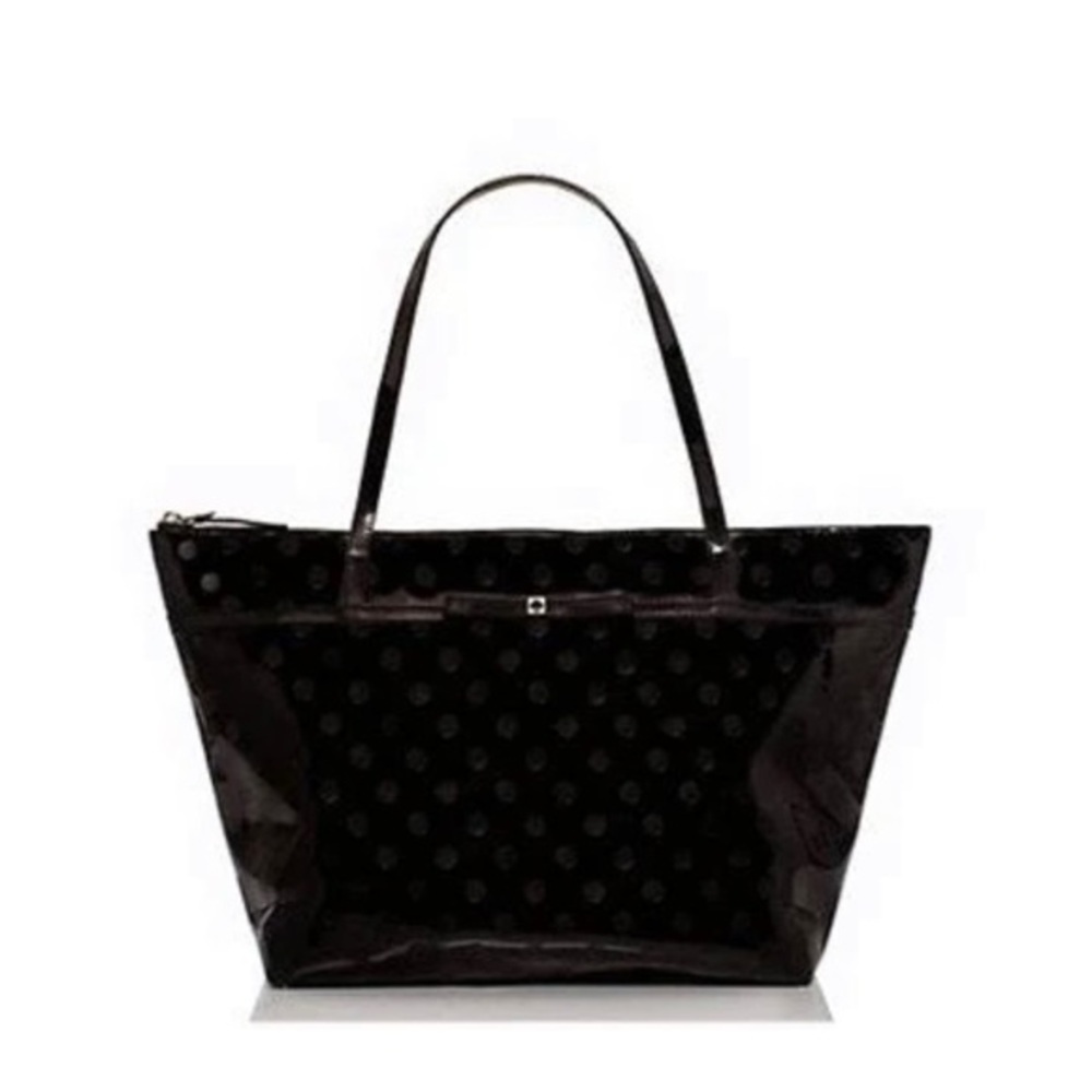 Kate spade Sophie Camellia Street black patent bag